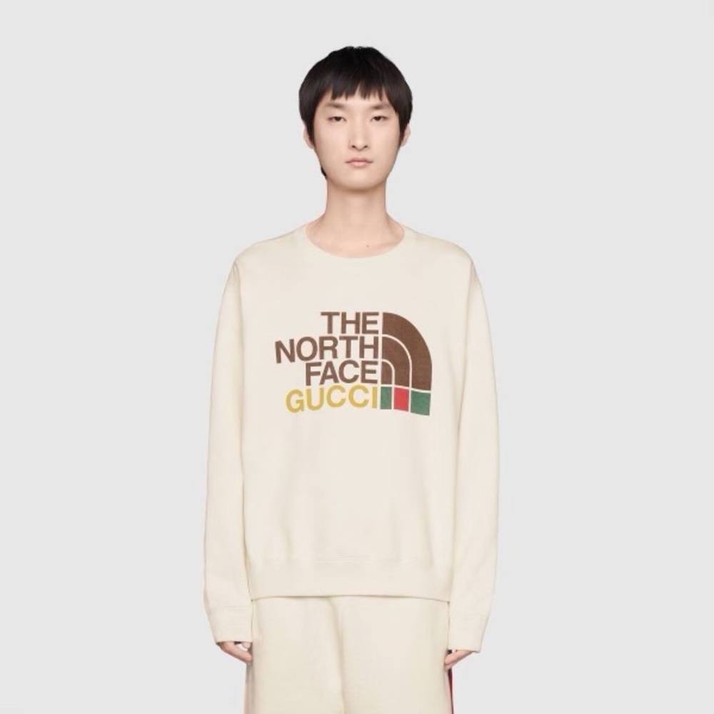 GUCCI X TNF NORTH FACE CREW NECK SWEATSHIRT XS NWT RECEIPT
